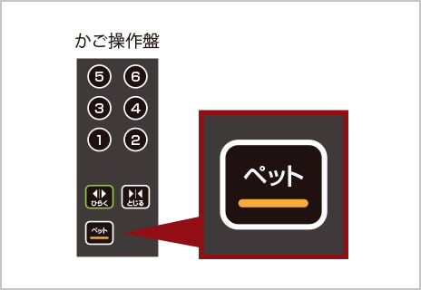 ペット同乗エレベーター